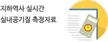 지하역사 실시간 실내공기질 측정자료